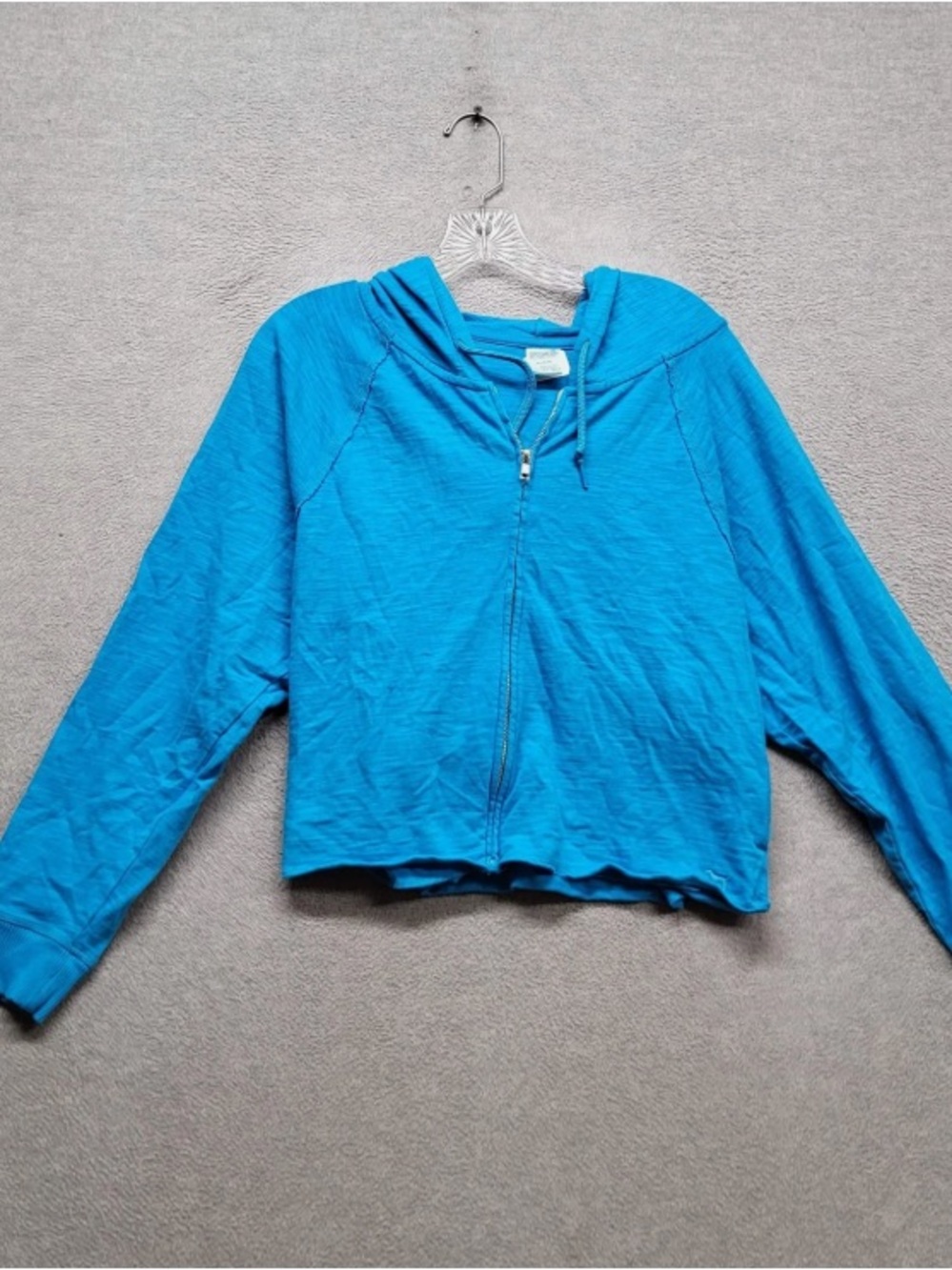 Women's Blue Zip-Up Hoodie Jacket